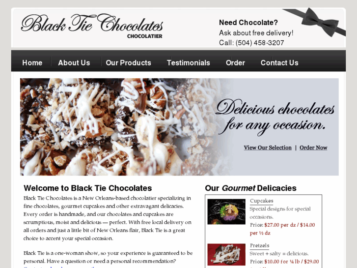 www.blacktiechocolates.com