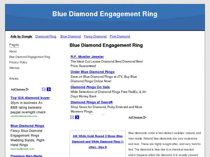 www.bluediamondengagementring.net