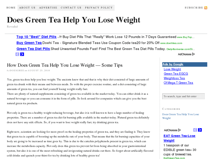 www.doesgreenteahelpyouloseweight.org