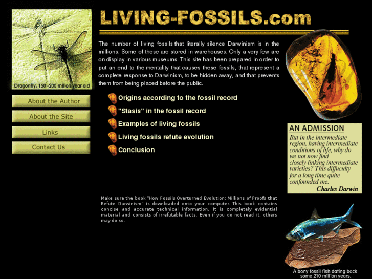 www.fossilsrefutedarwinism.com