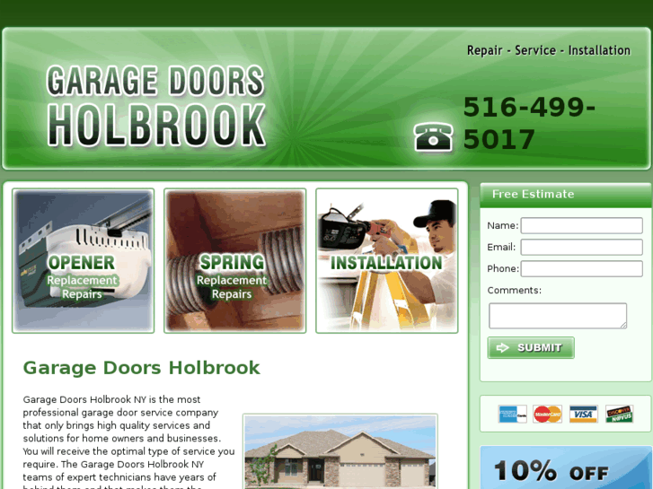 www.garagedoorsholbrook.com