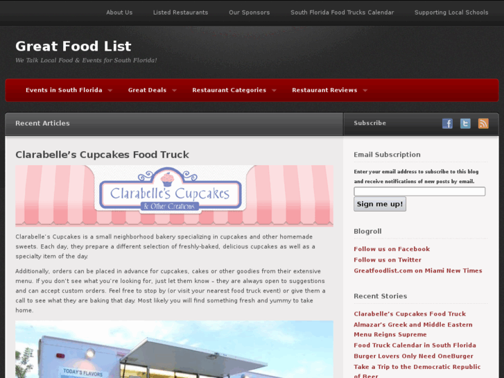 www.greatfoodlist.com