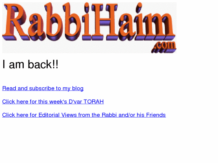 www.rabbihaim.com