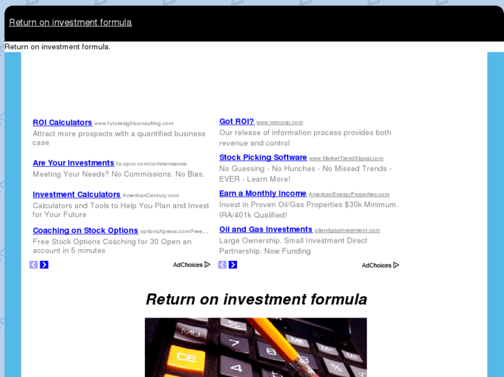 www.returnoninvestmentformula.com