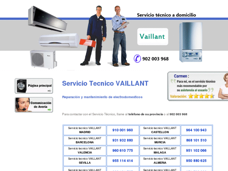 www.servicio-tecnicovaillant.es