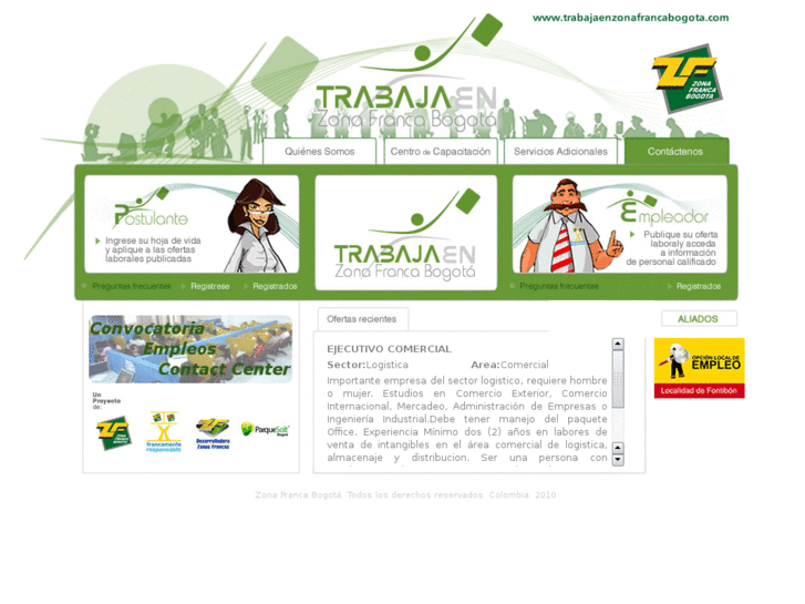 www.trabajaenzonafrancabogota.com