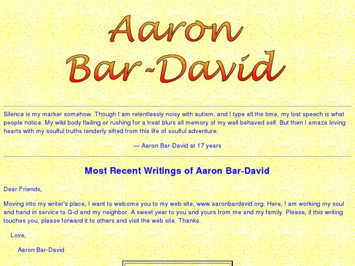 www.aaronbardavid.org