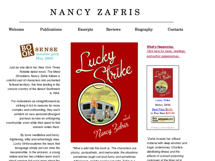 www.nancyzafristheauthor.com