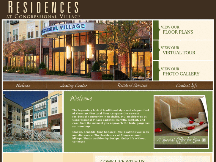 www.residencesatcongressionalvillage.com