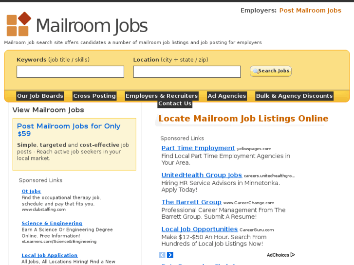 www.mailroomjobs.org