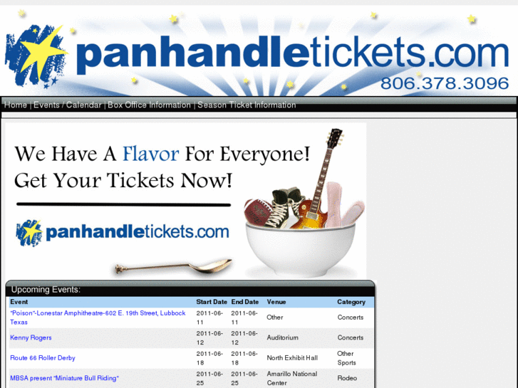 www.panhandletickets.com