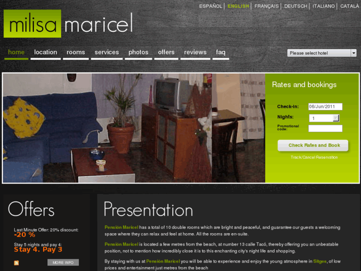 www.pensionmaricelsitges.com