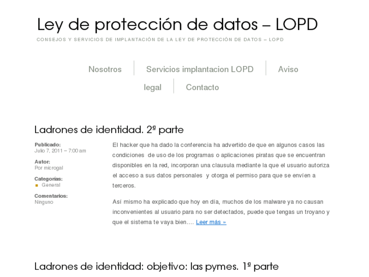 www.leyprotecciondatoslopd.com