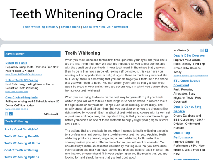 www.teethwhiteningoracle.com