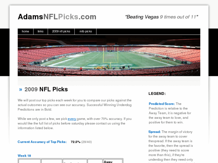 www.adamsnflpicks.com