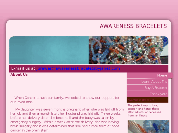 www.awarenessbraceletsbyjanet.com