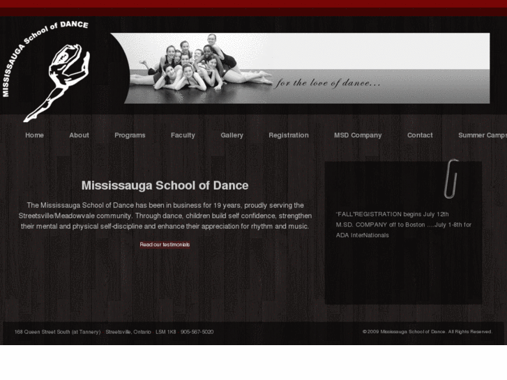 www.mississaugaschoolofdance.com