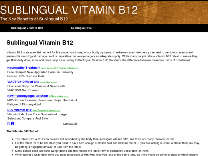 www.sublingualvitaminb12.net