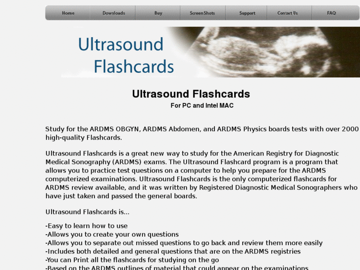 www.ultrasoundflashcards.com