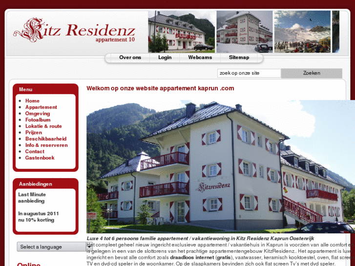 www.vakantiehuiskaprun.com