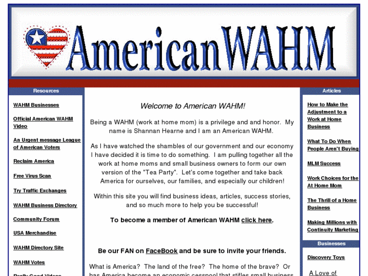 www.americanwahm.com