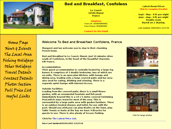 www.bedandbreakfastconfolens.com