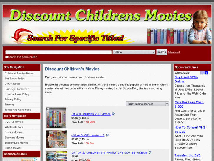 www.discountchildrensmovies.com