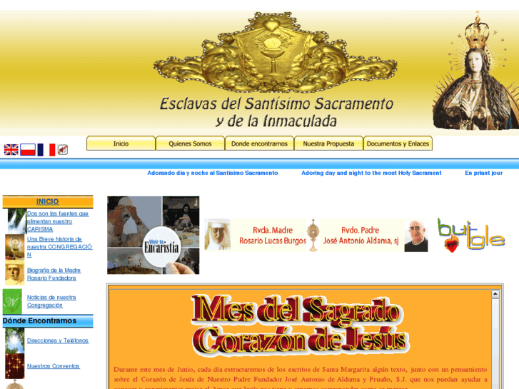 www.esclavasdelsantisimo.org