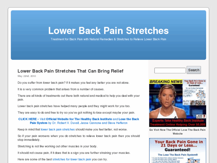 www.lowerbackpainstretches.net