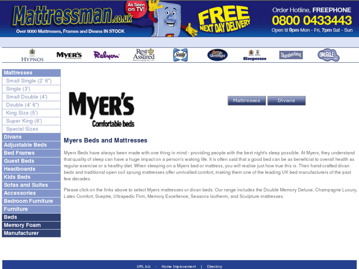 www.myersbeds.org.uk