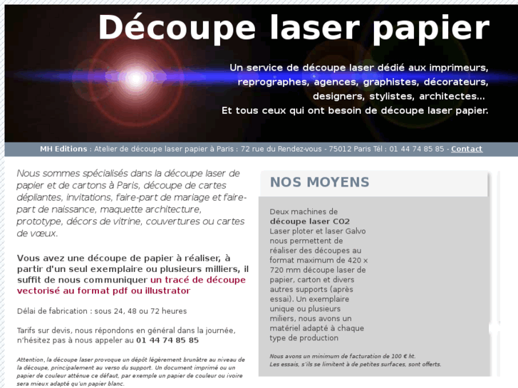 www.decoupe-laser-papier.com