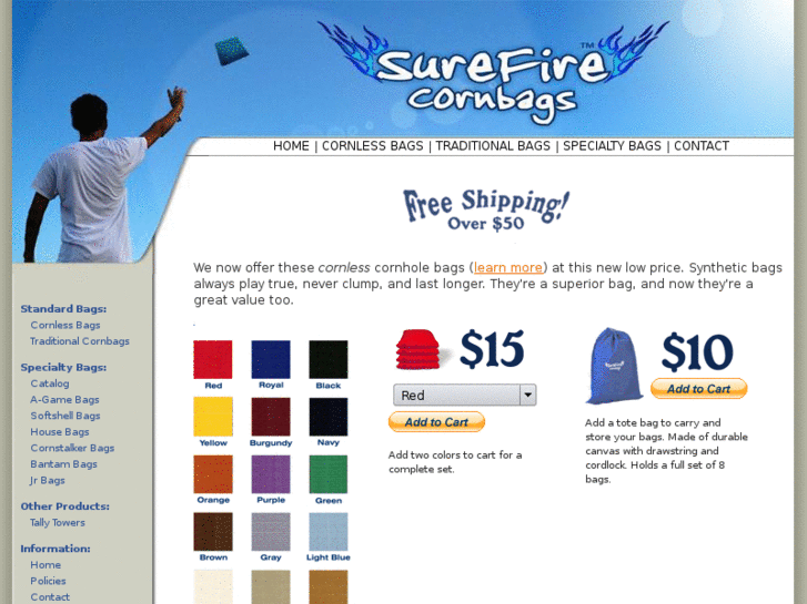 www.surefirecornbags.com