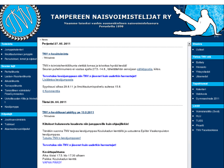 www.tampereennaisvoimistelijat.net