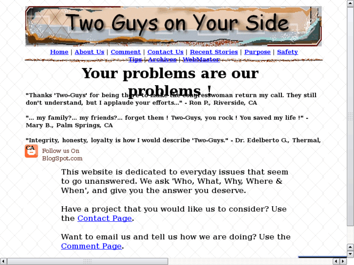 www.twoguysonyourside.com