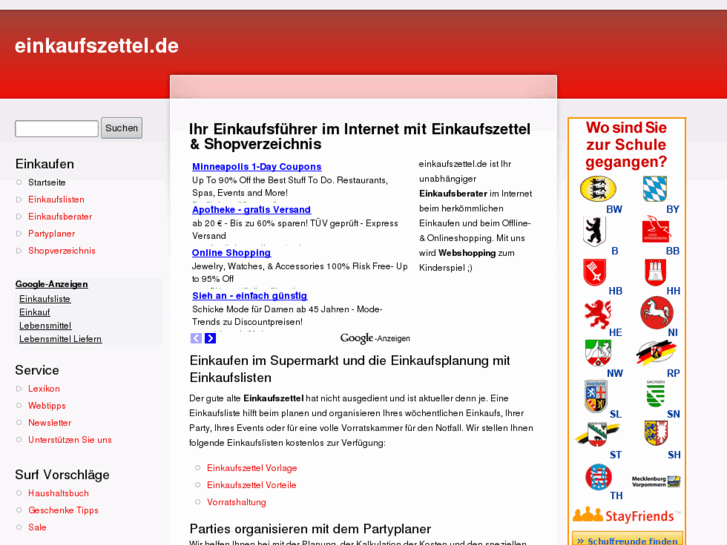 www.einkaufszettel.de