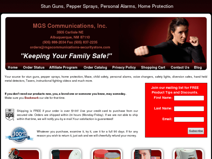 www.mgscommunications-securitystore.com