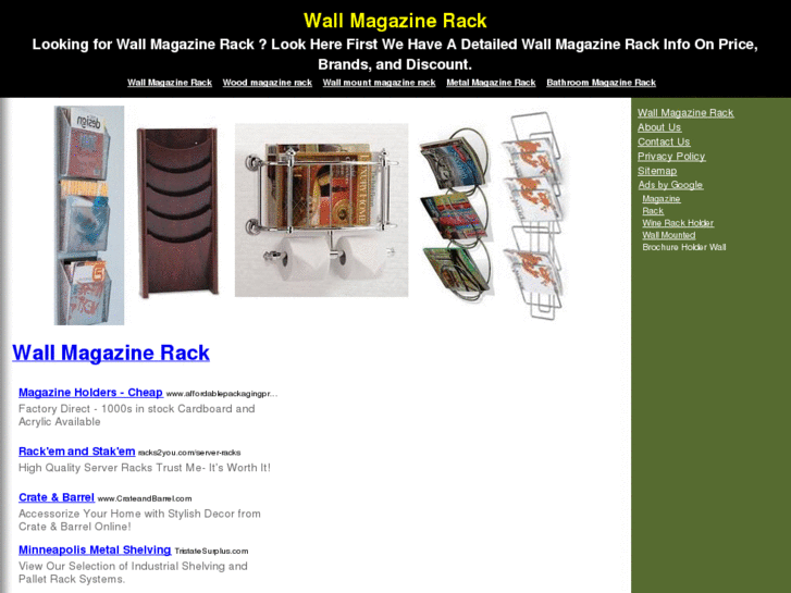 www.wallmagazinerackshop.com