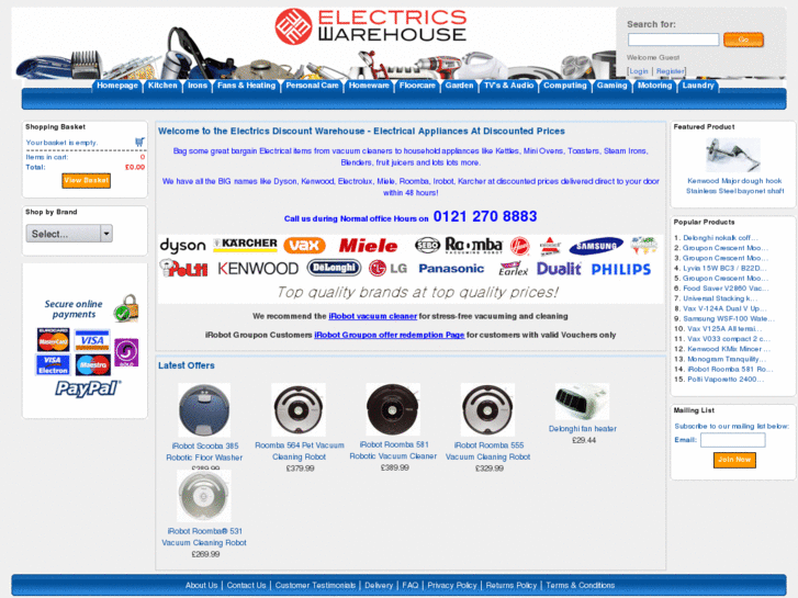 www.electrics-warehouse.com