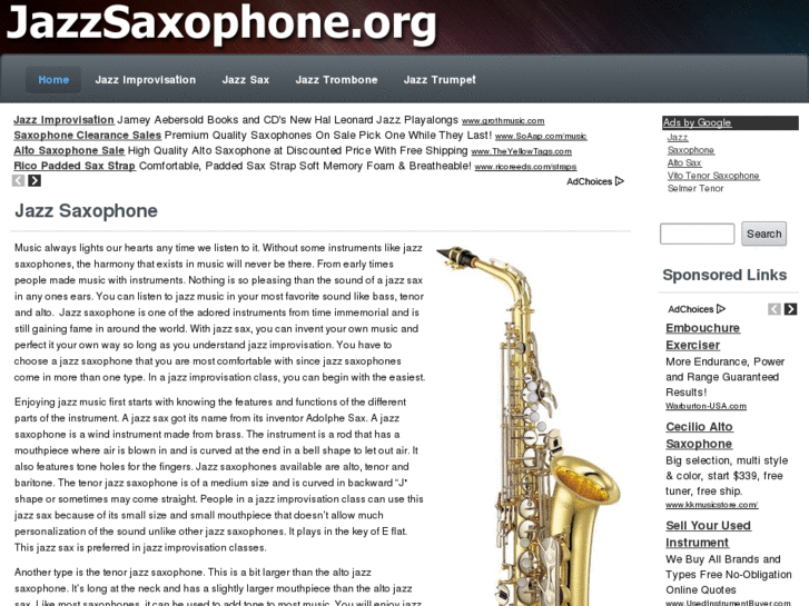 www.jazzsaxophone.org