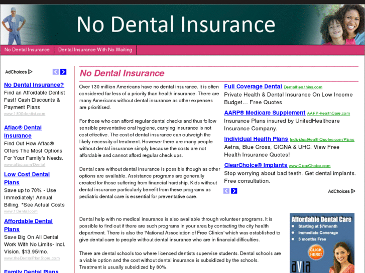 www.nodentalinsuranceonline.com