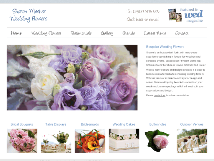 www.sharonmesherweddingflowers.com