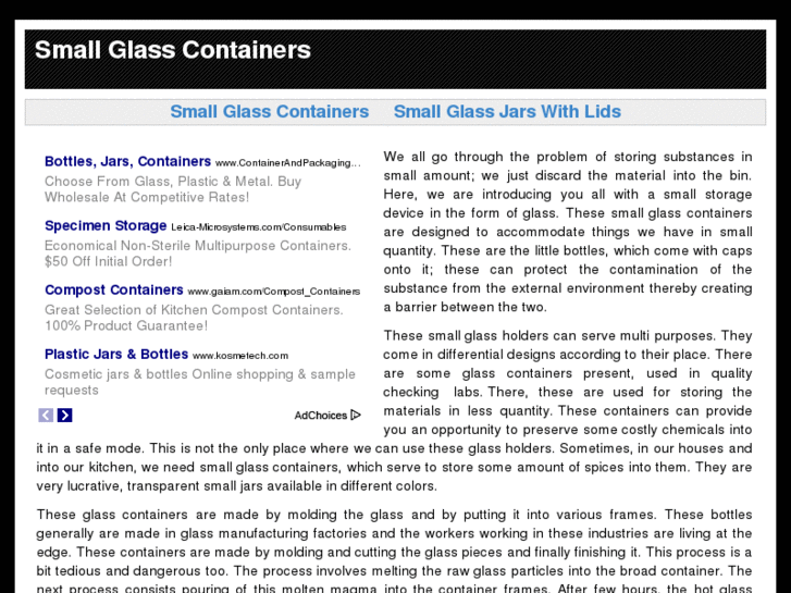 www.smallglasscontainers.net