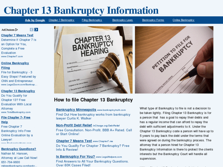 www.chapter13bankruptcyinformation.net