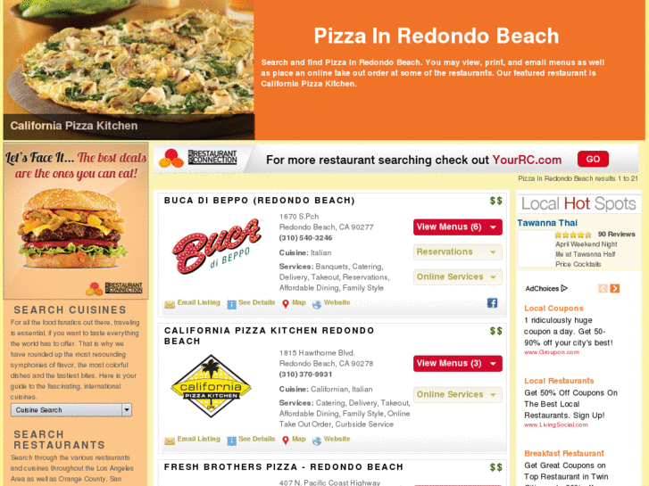 www.pizzaredondobeach.com