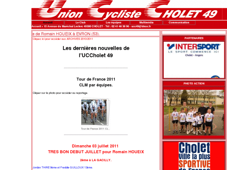 www.unioncyclistecholet49.com