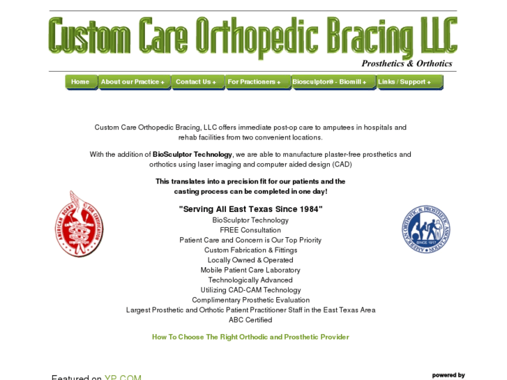 www.customcareorthopedicbracing.com