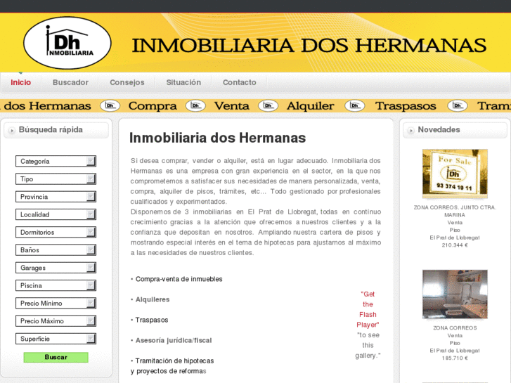 www.inmobiliariadoshermanas.com