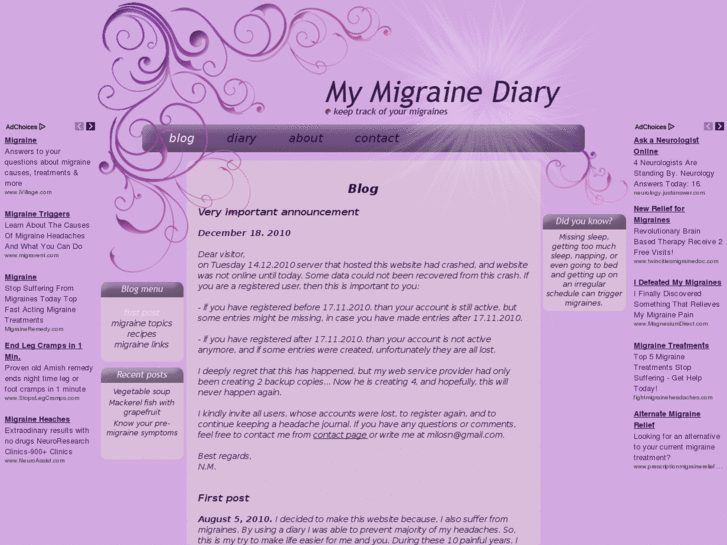 www.my-migraine-diary.com