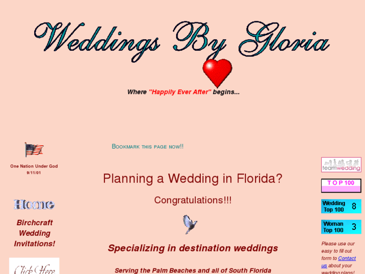 www.weddingsbygloria.com