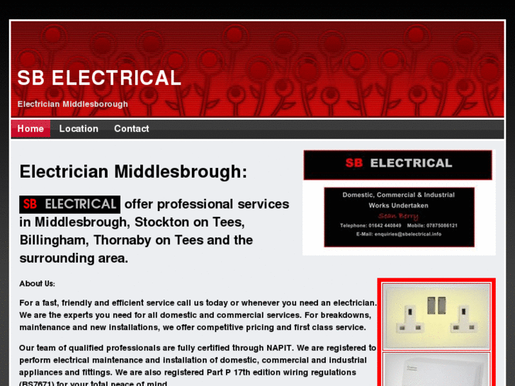 www.electricianmiddlesbrough.net